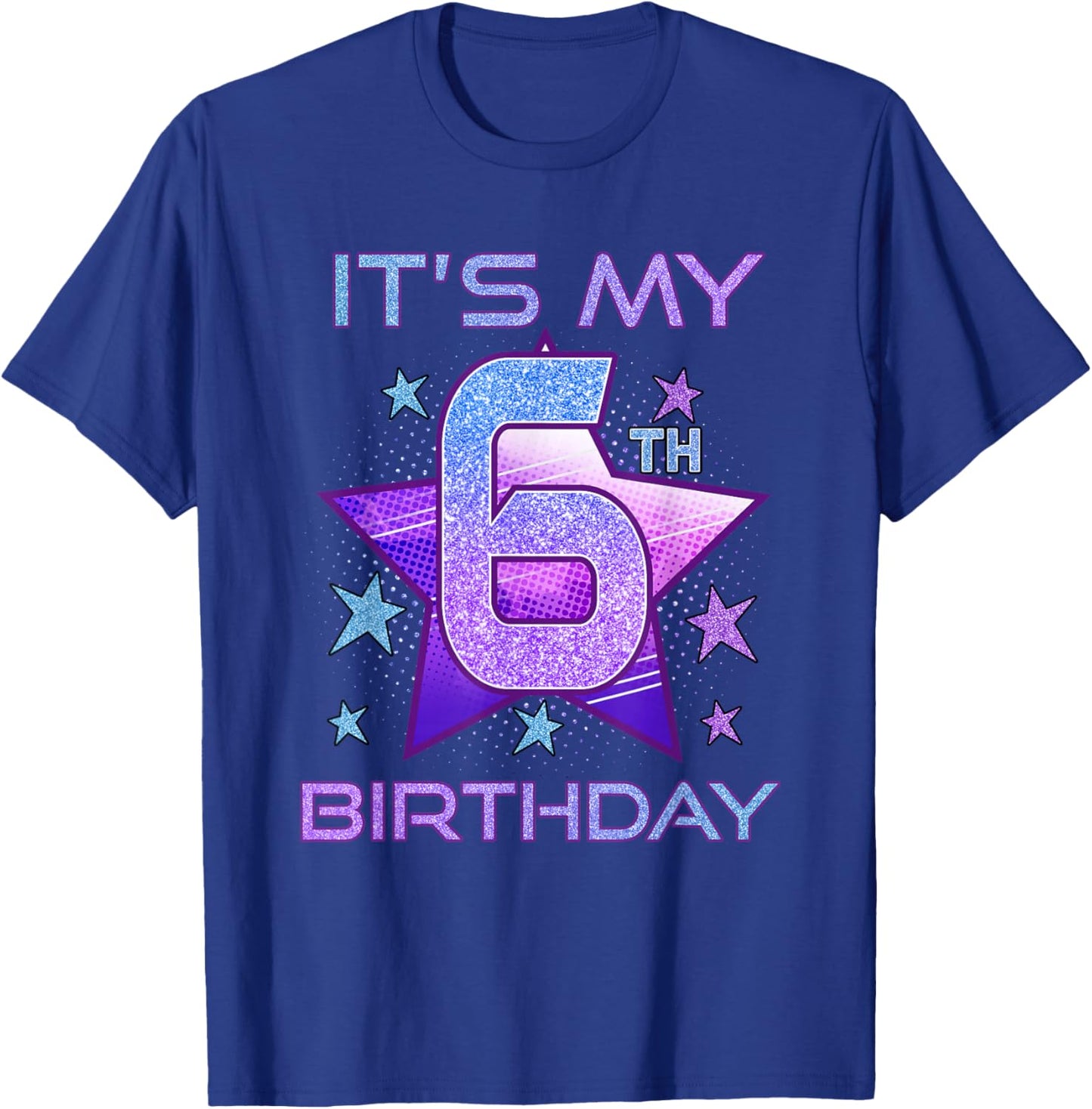 It's My 6th Birthday Girls 6 Years Old Birthday K-pop Kids T-Shirt - T-Shirt | Royal