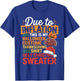 Due to Inflation This is My Halloween Thanksgiving Christmas T-Shirt - T-Shirt | Royal