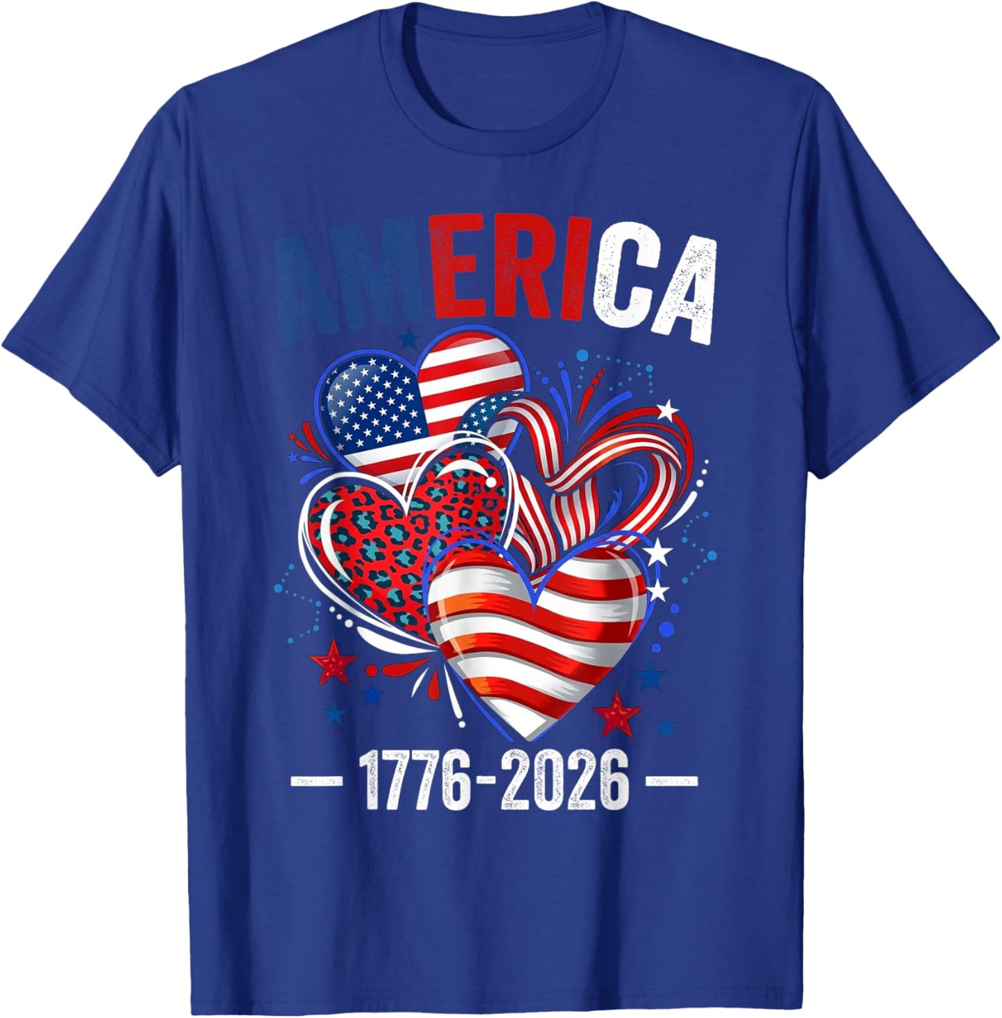 250 Years Birthday America USA 250th Anniversary 4th of July T-Shirt - T-Shirt | Royal