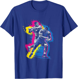 Colorful Wrestling Player Women Kids Wrestling Lover T-Shirt - T-Shirt | Royal