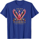 Flamerica 250th Anniversary Patriotic Flamingo T-Shirt - T-Shirt | Royal