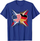 Half German Half American USA Flag Germany America T-Shirt - T-Shirt | Royal