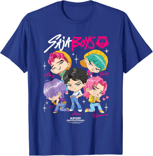 Kpop Demon Hunters Saja Boys Chibi Officially Licensed T-Shirt - T-Shirt | Royal