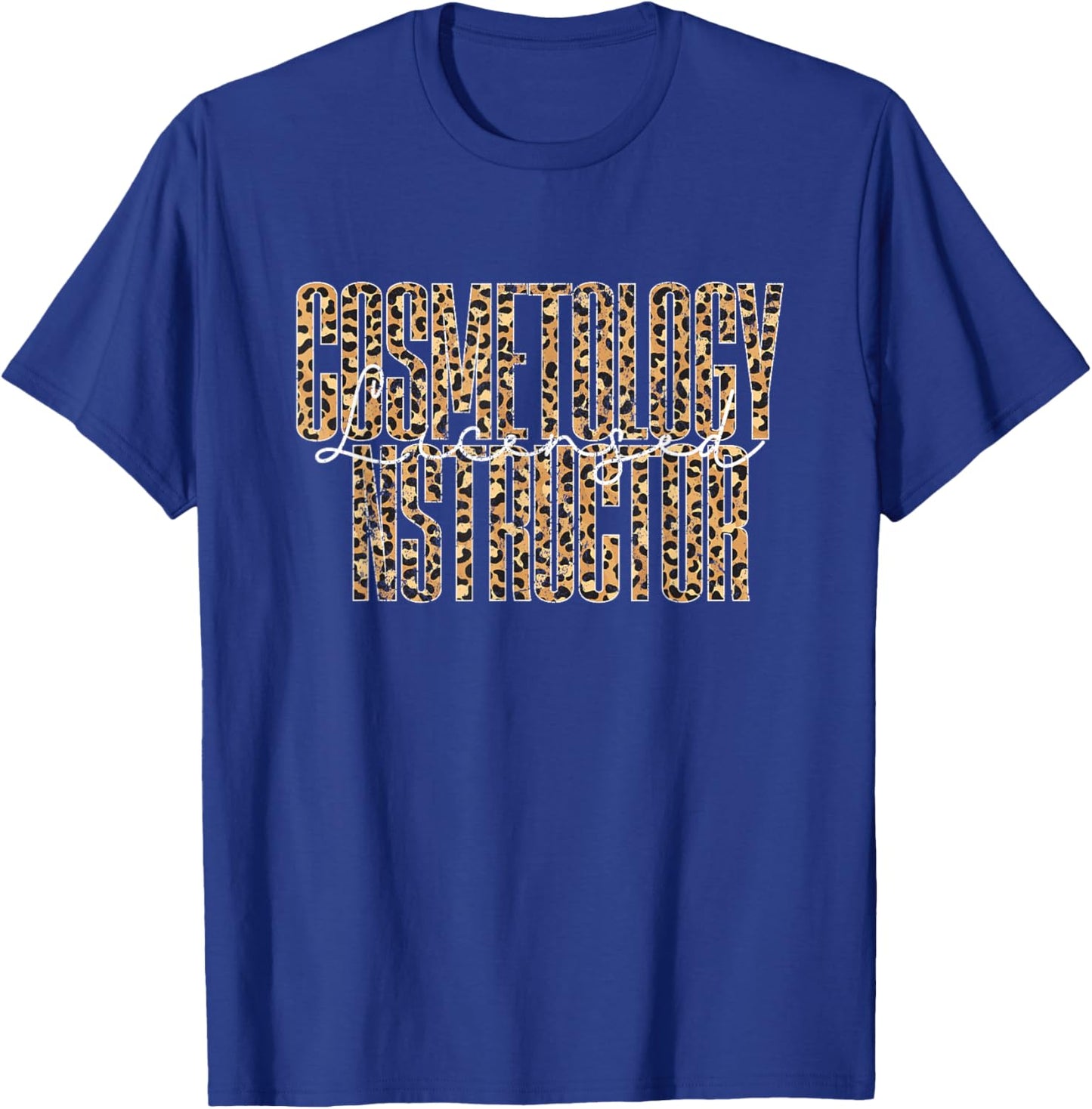 Vintage Licensed Cosmetology Instructor T-Shirt - T-Shirt | Royal