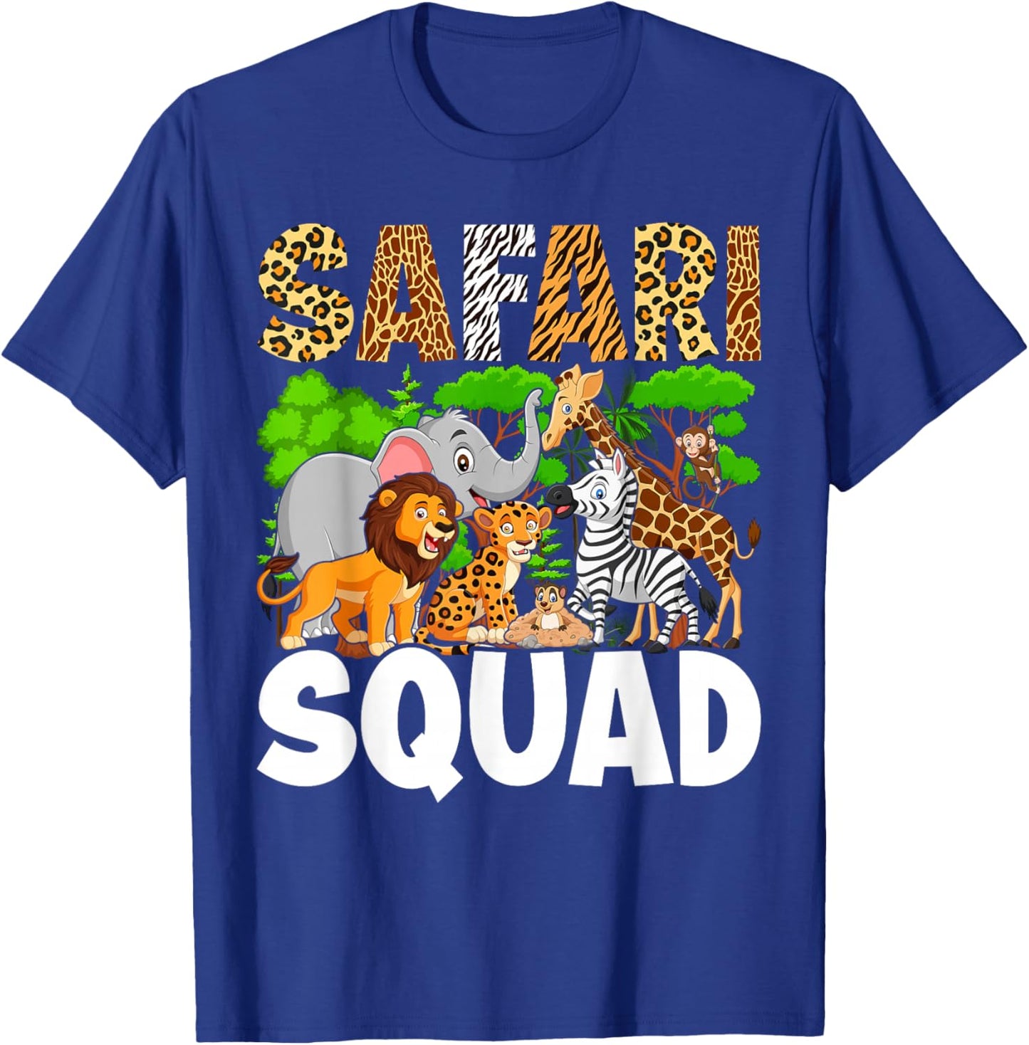 Safari Lovers Zoo Safari Squad T-Shirt - T-Shirt | Royal