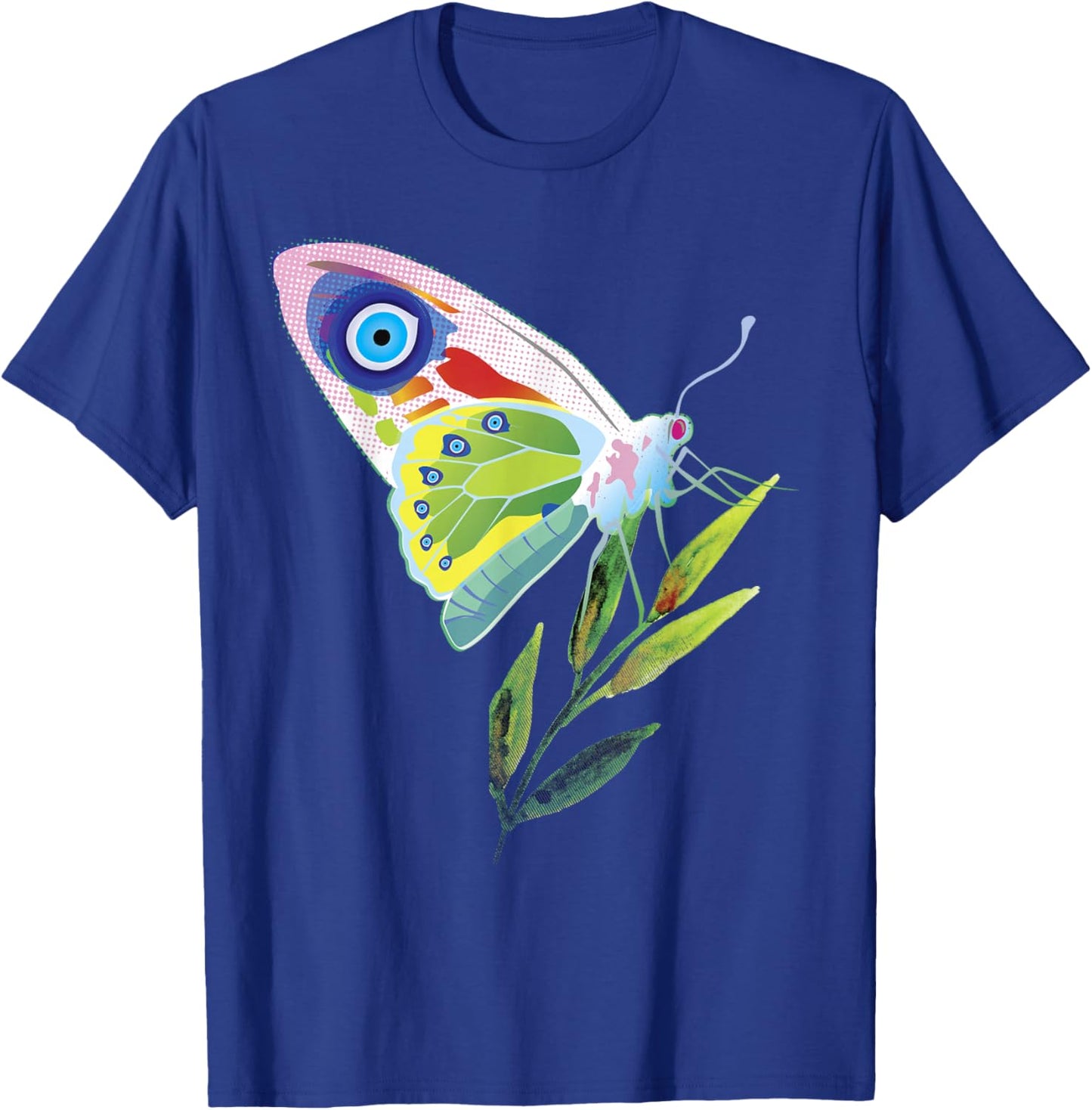 Greek Butterfly Evil Eye Shirt T-Shirt - T-Shirt | Royal