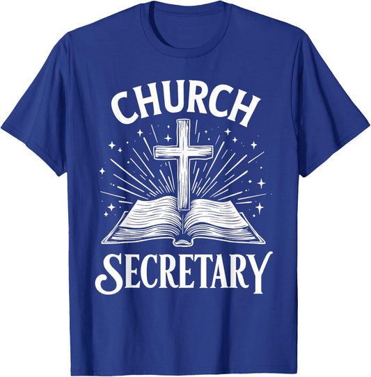 Church Secretary Vintage T-Shirt - T-Shirt | Royal