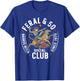 Feral & 50 Social Club Since 1975, Funny 50th Birthday T-Shirt - T-Shirt | Royal