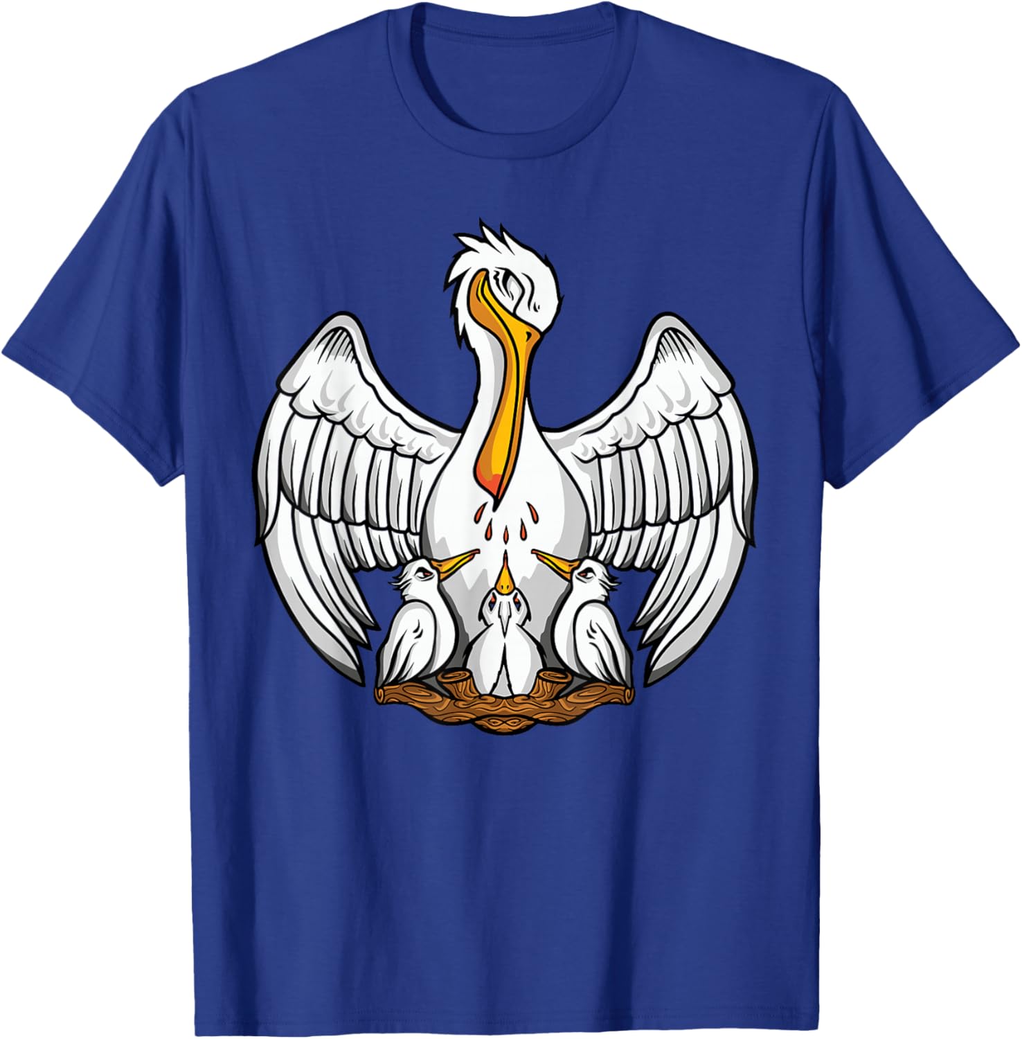 Pelican in Her Piety Symboles catholiques Traditionnels Masse Latine T-Shirt - T-Shirt | Royal