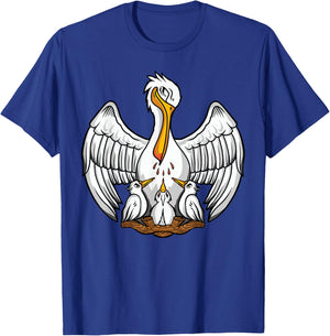 Pelican in Her Piety Symboles catholiques Traditionnels Masse Latine T-Shirt - T-Shirt | Royal
