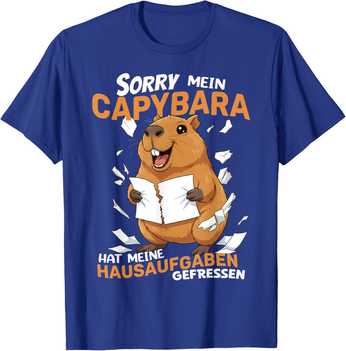 Sorry Mein Capybara Hat Meine Hausaufgaben Gefressen T-Shirt - T-Shirt | Royal
