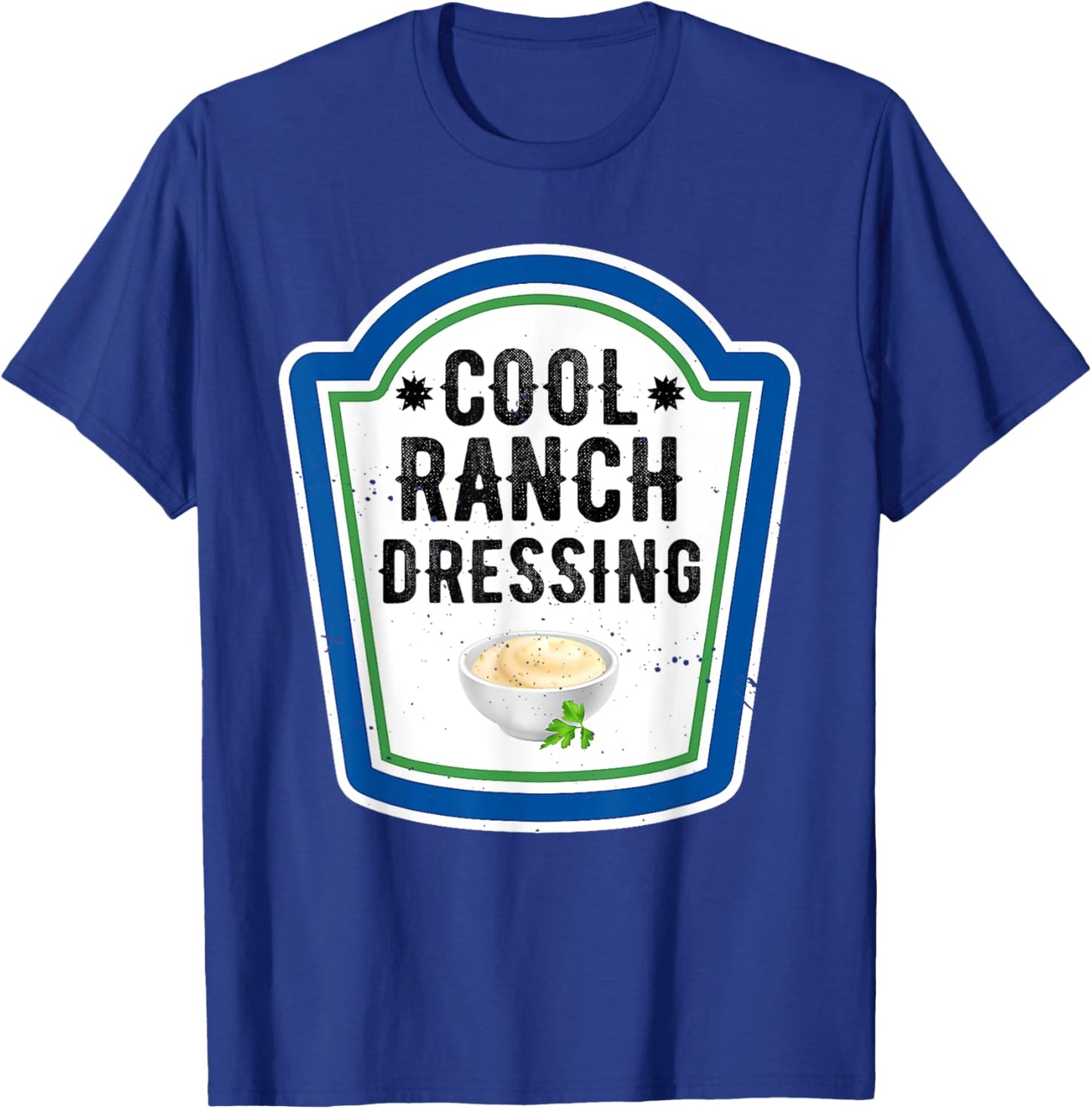 Funny Group Halloween Costume Ranch Dressing Group Condiment T-Shirt - T-Shirt | Royal