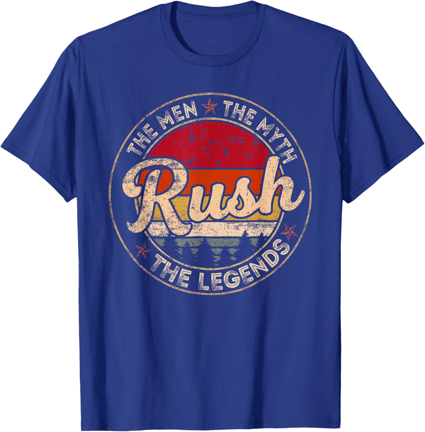 Vintage The Men The Myth Rush Legends Gift Women T-Shirt - T-Shirt | Royal
