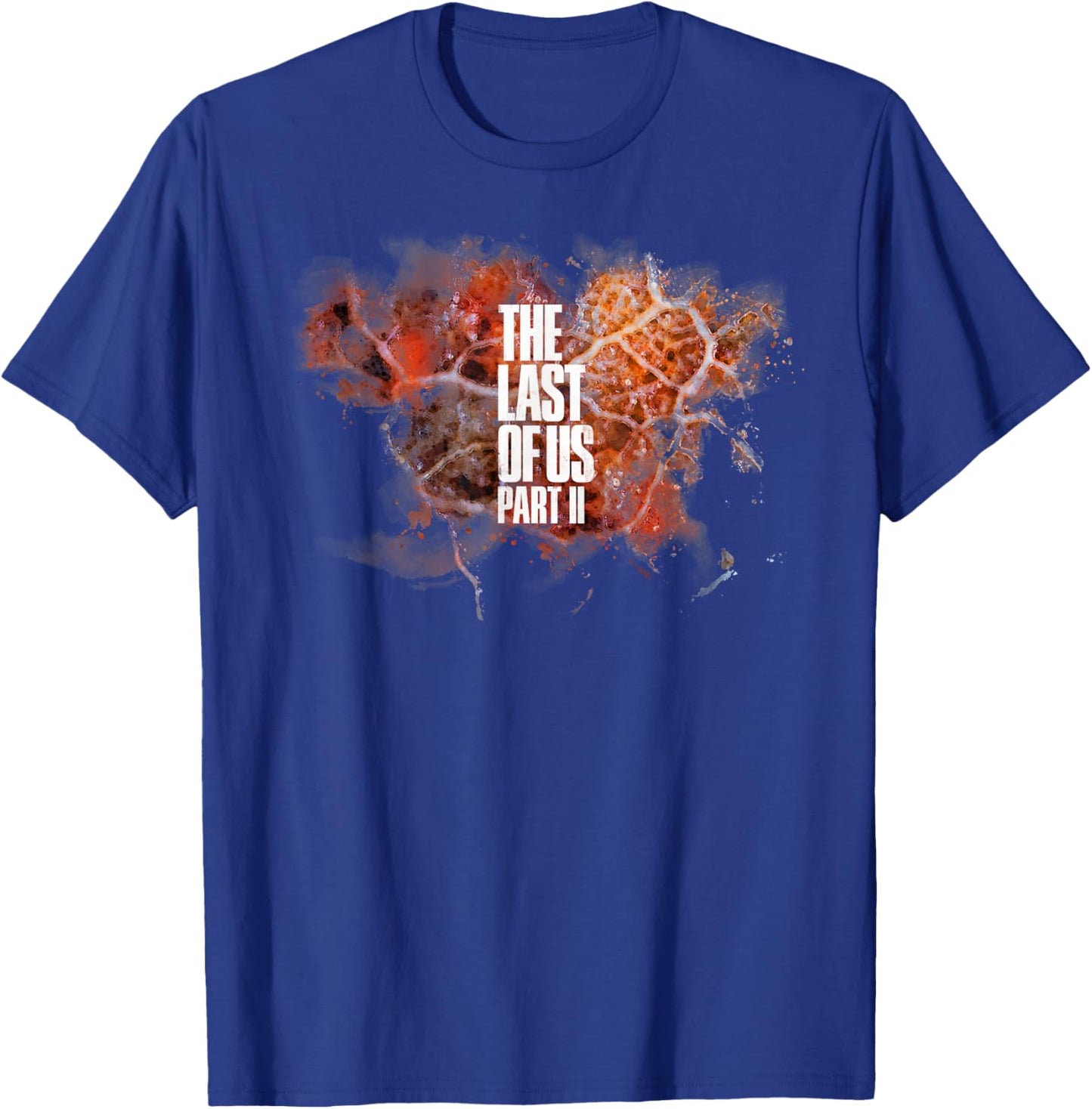 The Last of Us Part II Bold Text Red Cordyceps Background T-Shirt - T-Shirt | Royal