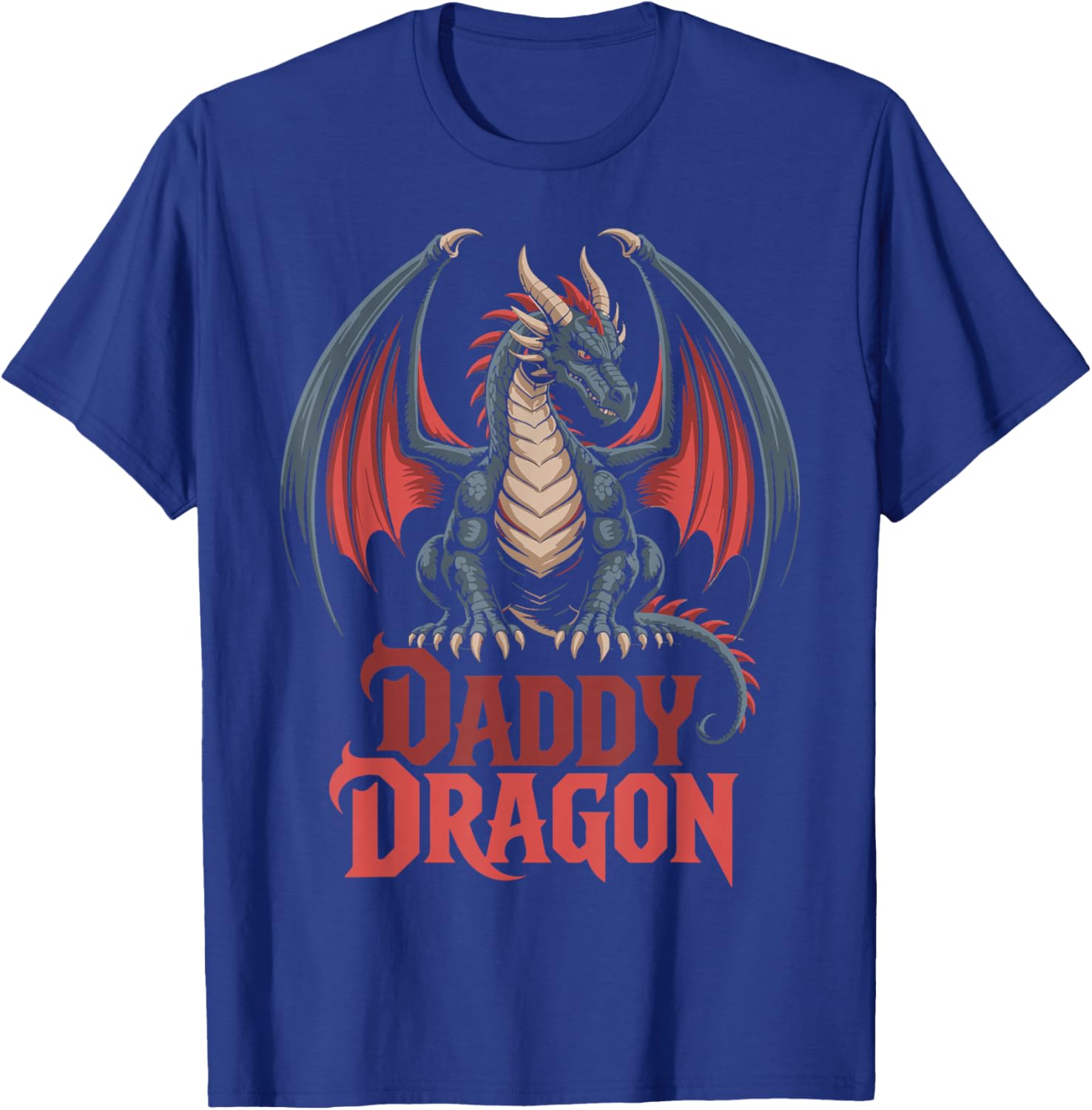 Daddy Dragon Fantasy Theme T-Shirt - T-Shirt | Royal