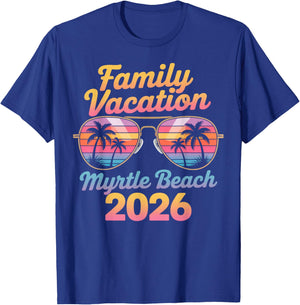 Myrtle Beach 2026 Family Beach Vacation T-Shirt - T-Shirt | Royal