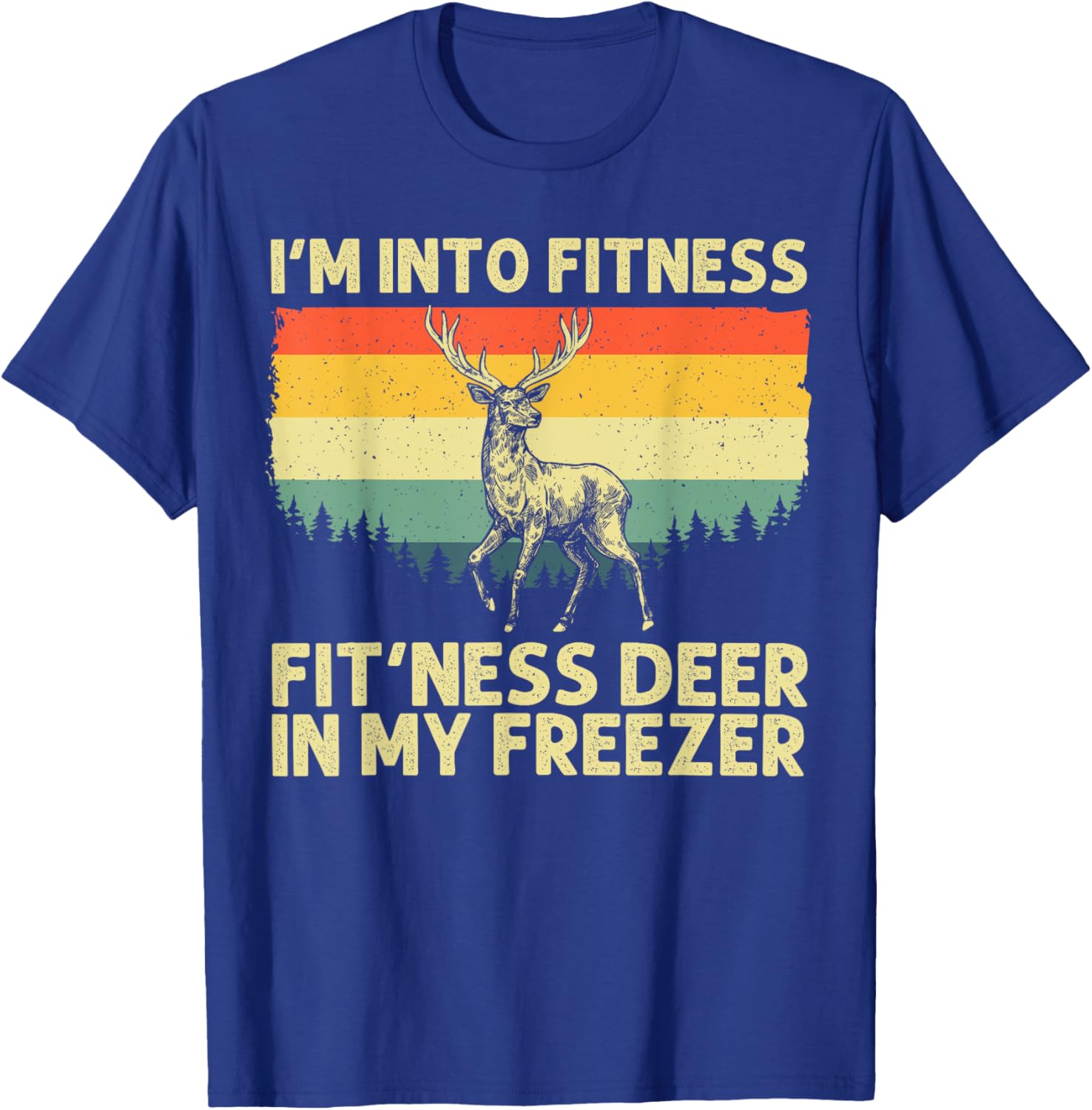 Deer Hunting Art Women Wildlife Hunter Deer Hunting T-Shirt - T-Shirt | Royal