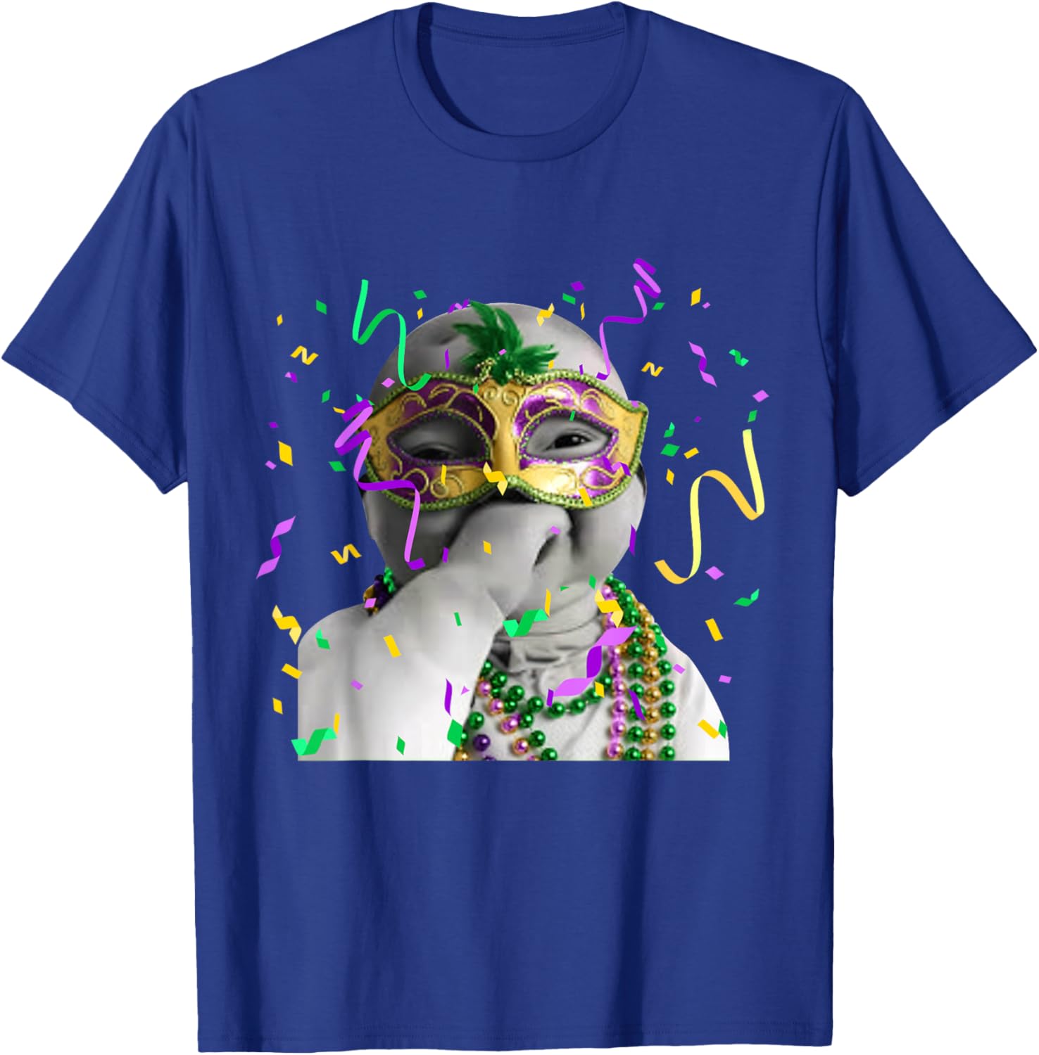 Funny Niche Ai Baby Meme Mardi Gras Party Men Women Kids T-Shirt - T-Shirt | Royal