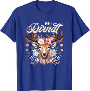 Ersatz Dirndl Shirt Damen Trachtenshirt Oberteil Trachten T-Shirt - T-Shirt | Royal