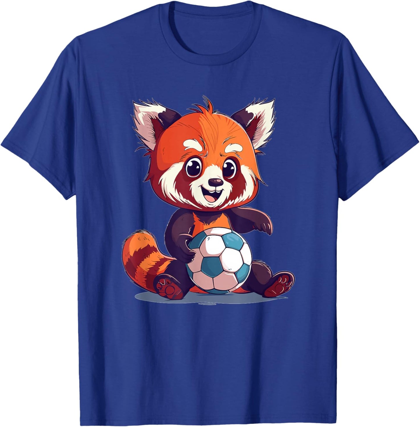 Cute Red Panda Soccer T-Shirt - T-Shirt | Royal