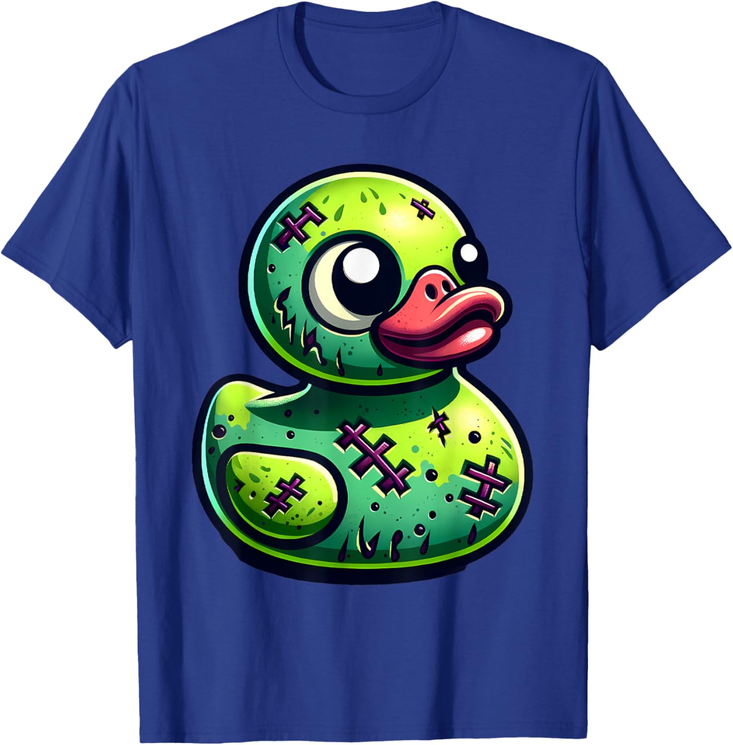 Rubber Duck Zombie Halloween Ducky Women Girls T-Shirt - T-Shirt | Royal