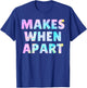 Tie Dye Nothing Makes Sense When We're Apart Matching Couple T-Shirt - T-Shirt | Royal