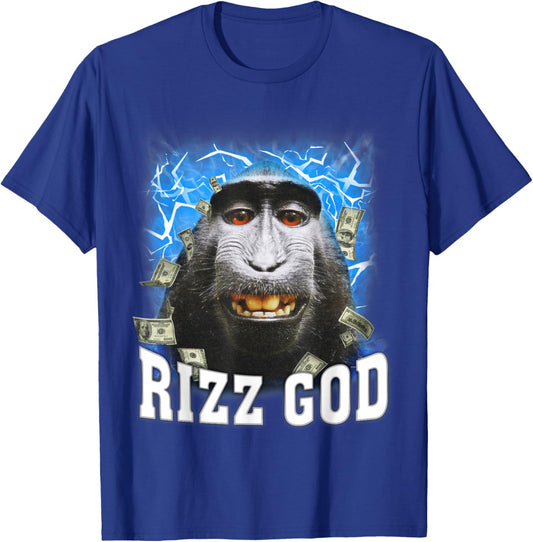 Rizz God - Funny Rizz Rizzler Trending Meme Funny Rizz T-Shirt - T-Shirt | Royal