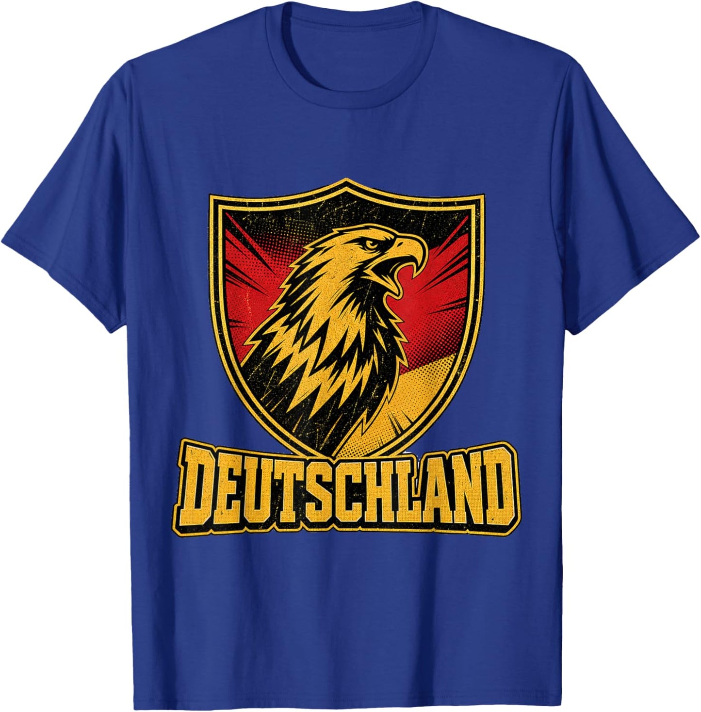 Deutschland Adler - Fan Design Schwarz Rot Gold T-Shirt - T-Shirt | Royal