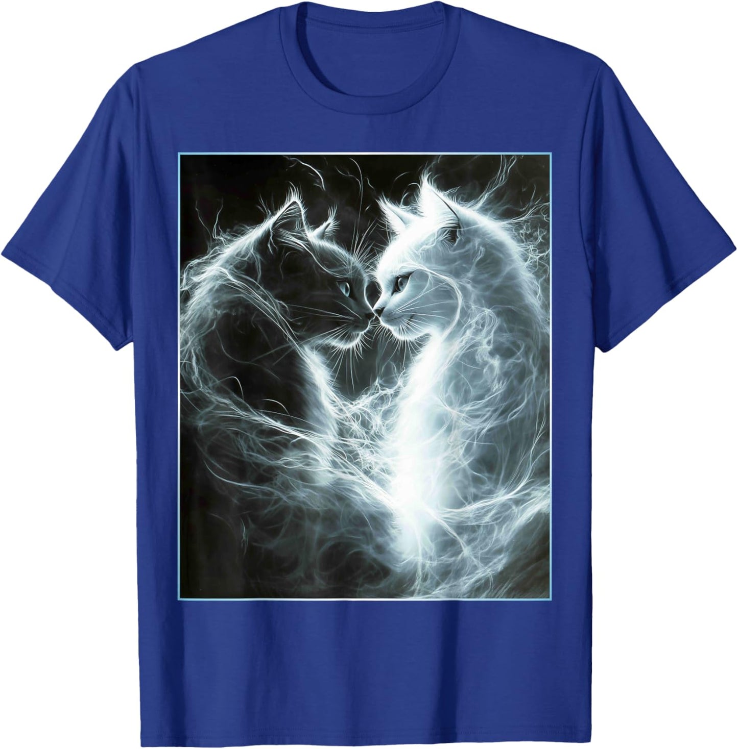 Cute Magical Cat Kitten Fantasy Art Design T-Shirt - T-Shirt | Royal