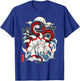Kitsune Nine-Tailed Fox and Dragon Temple Japanese Moon T-Shirt - T-Shirt | Royal