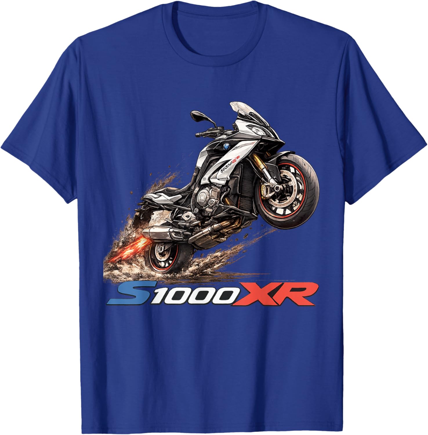 New S1000XR Wheelie Moto Design T-Shirt - T-Shirt | Royal