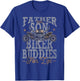 Classic Motorcycle Biker Dad Son Father And Son Biker T-Shirt - T-Shirt | Royal