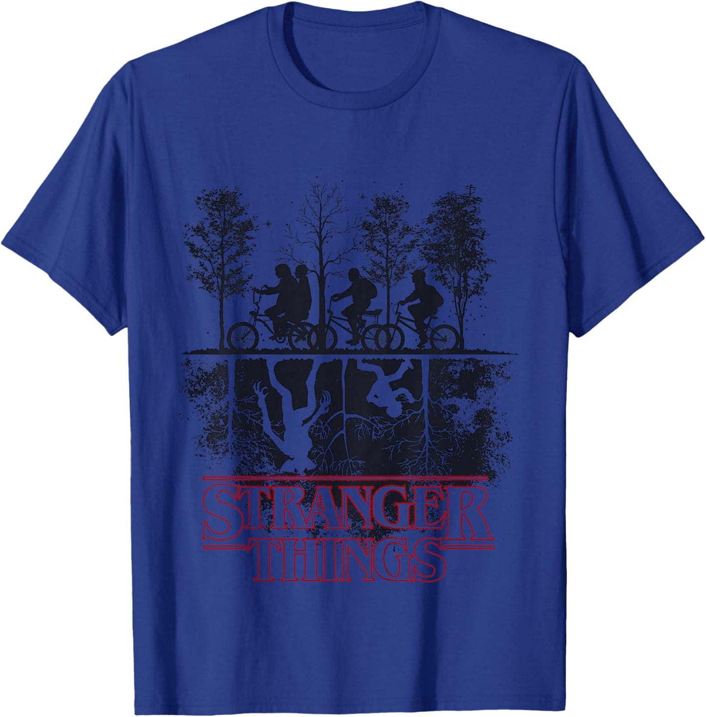 Stranger Things The Upside Down Logo T-Shirt - T-Shirt | Royal