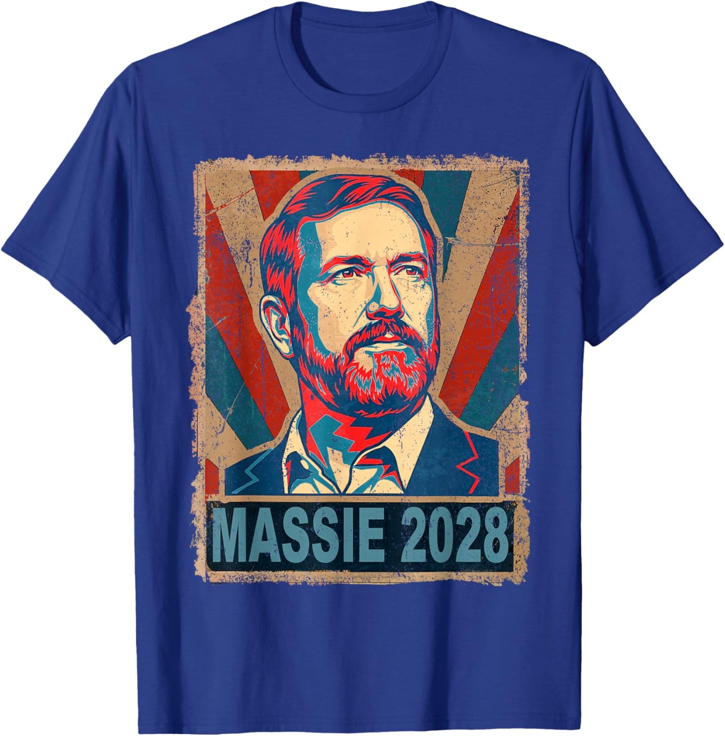 Vintage Hope Massie 2028 for President Thomas Massie 2028 T-Shirt - T-Shirt | Royal