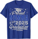 Proud Momma of two class of 2025 graduates twins graduation T-Shirt - T-Shirt | Royal