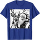 Funny Reindeer Selfie Christmas Santa Claus Xmas Cute Santa T-Shirt - T-Shirt | Royal
