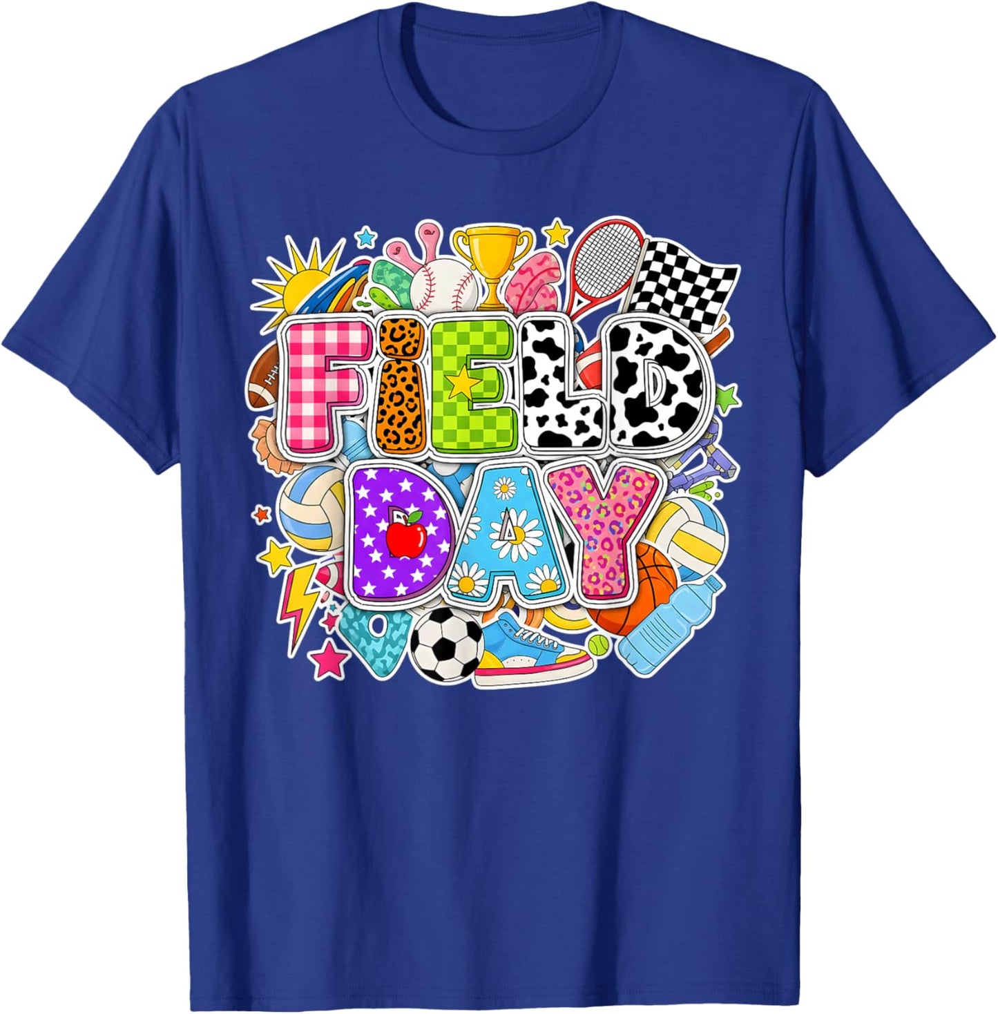 Field Day 2026 Teachers Boys Girls Kids Field Day Fun Day T-Shirt - T-Shirt | Royal