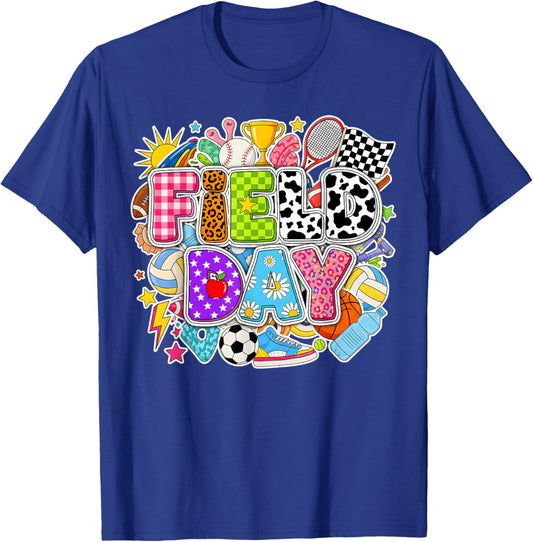 Field Day 2026 Teachers Boys Girls Kids Field Day Fun Day T-Shirt - T-Shirt | Royal
