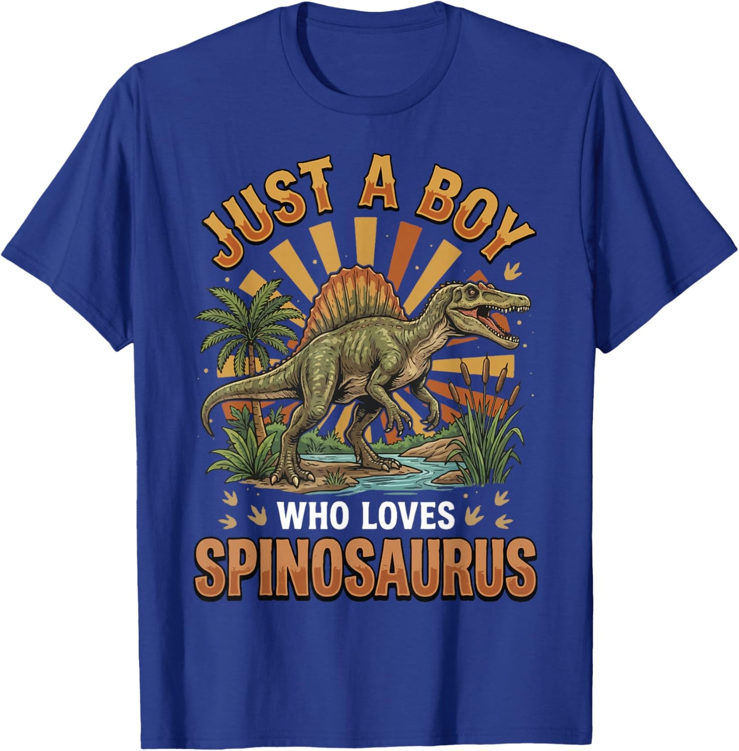 Just A Boy Who Loves Spinosaurus T-Shirt - T-Shirt | Royal