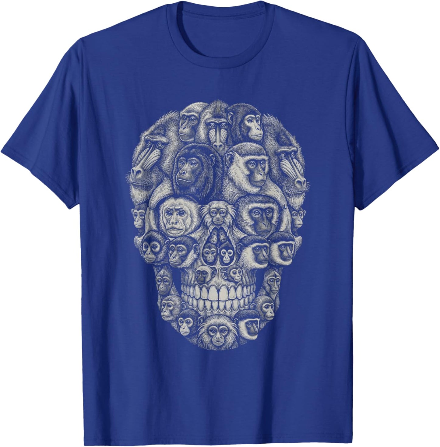 Skull Monkey T-Shirt - T-Shirt | Royal