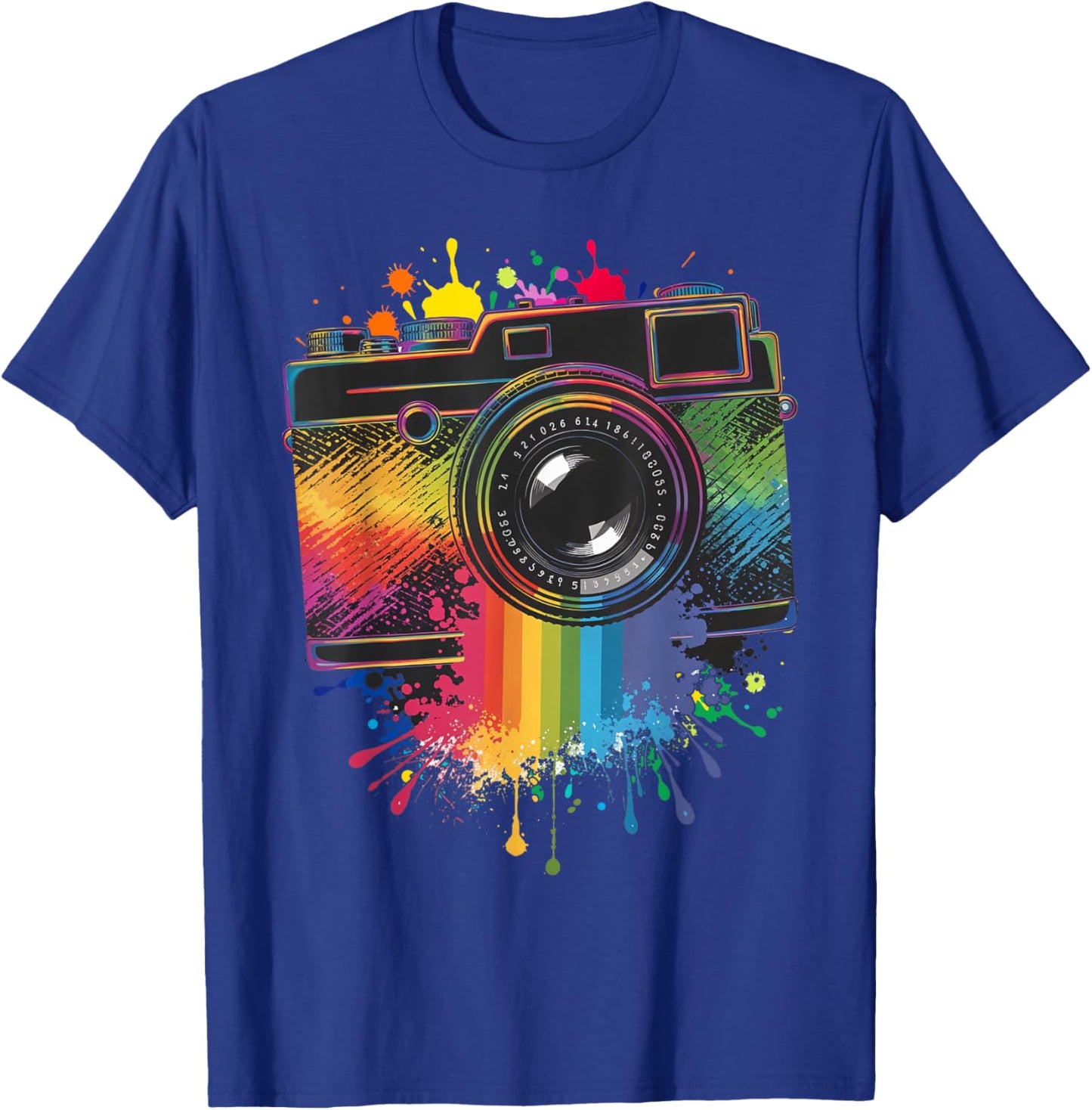 Photography Art Camera Rainbow Photographer T-Shirt - T-Shirt | Royal