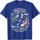 Beautiful Pisces Constellation Zodiac Sign Birthday Pisces T-Shirt - T-Shirt | Royal