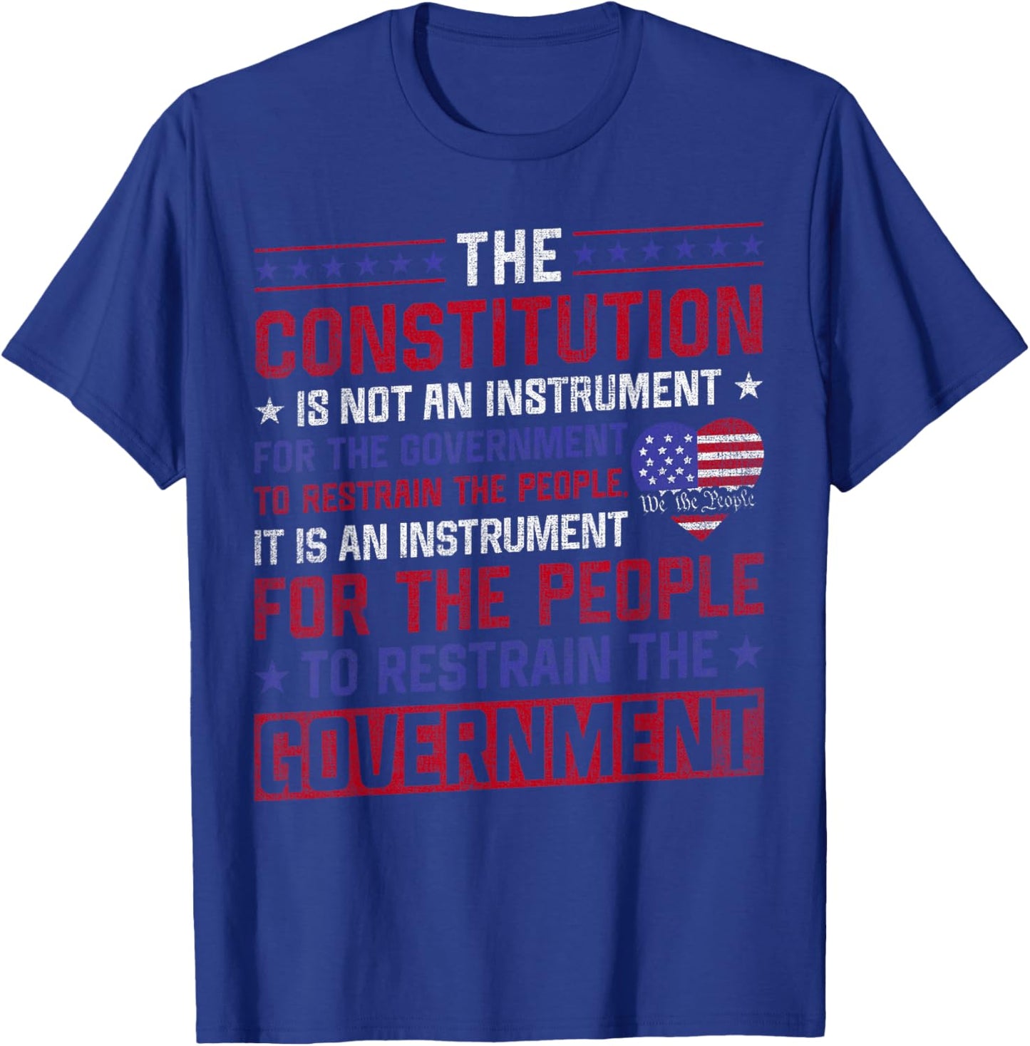The Constitution is an Instrument - US Patriotic T-Shirt - T-Shirt | Royal