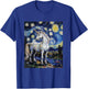 Cute Unicorn - Van Gogh Style - Starry Night T-Shirt - T-Shirt | Royal