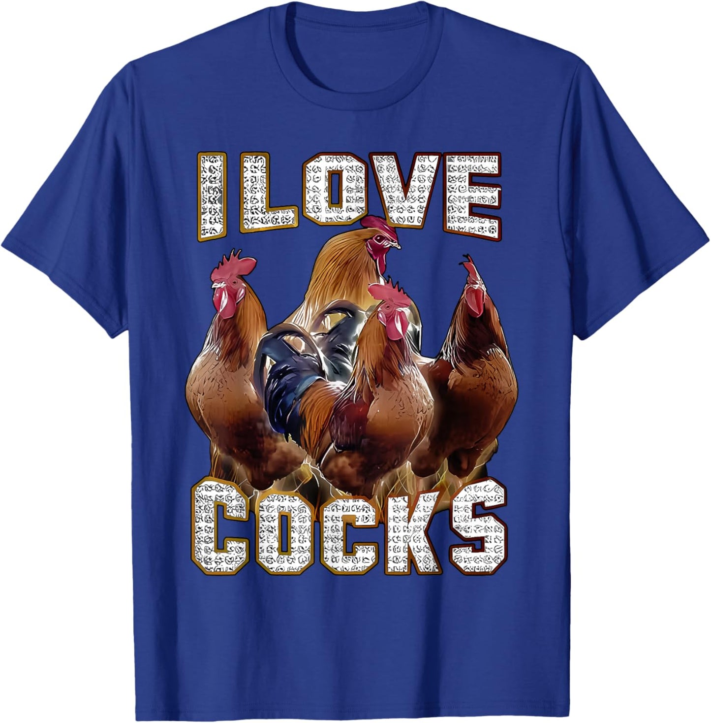 I Love Tails Funny Cockerels Memes Chicken Lovers , black, S T-Shirt - T-Shirt | Royal