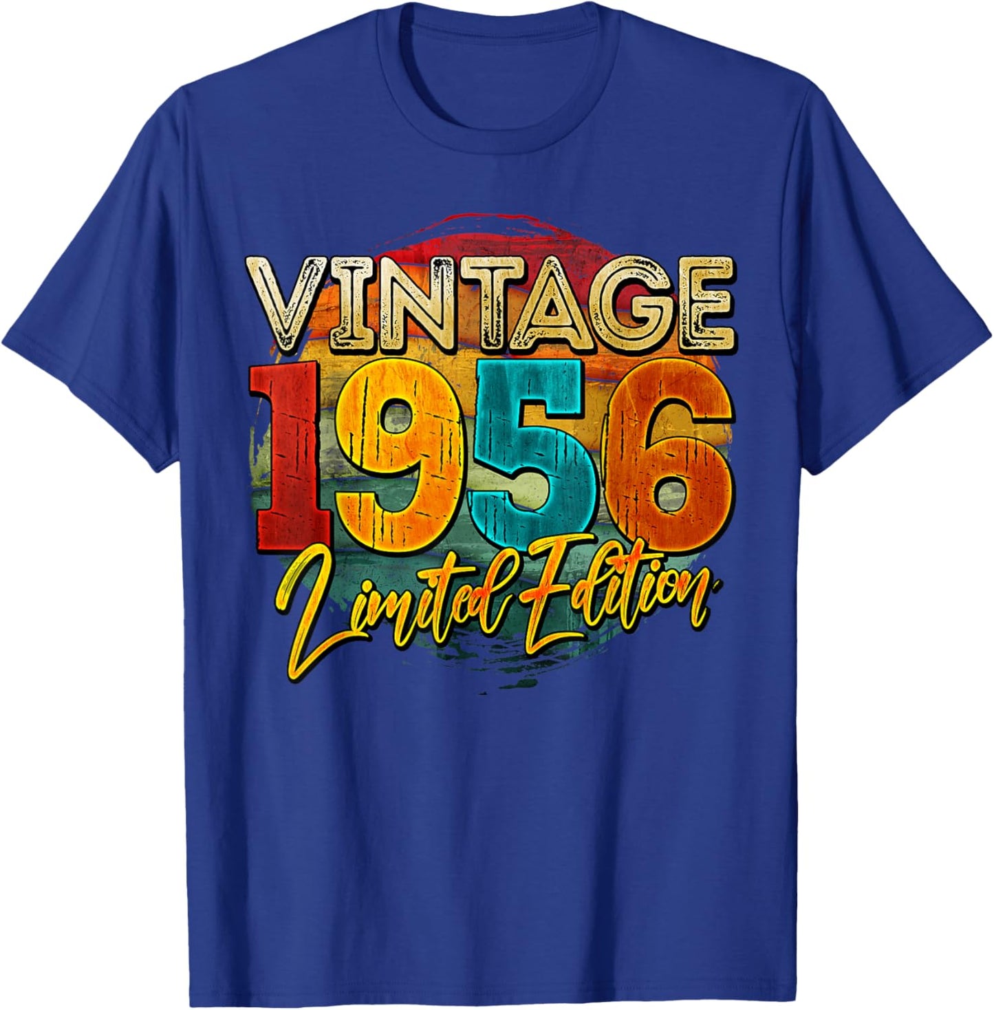 Vintage 70 Birthday Legend Turning 70yr Retro 1956 T-Shirt - T-Shirt | Royal