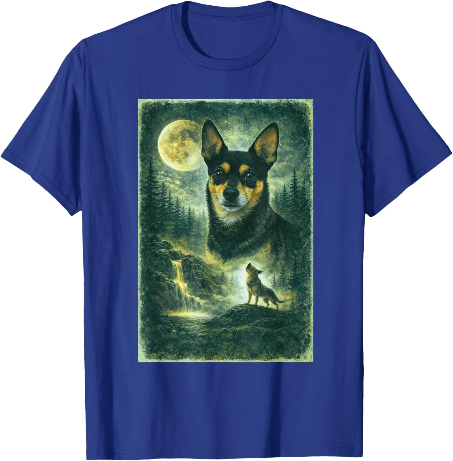 Cute Nugget At Waterfall T-Shirt - T-Shirt | Royal