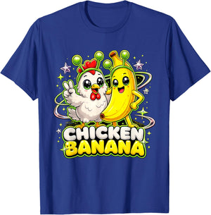 Chicken Banana Y2K Alien T-Shirt - T-Shirt | Royal