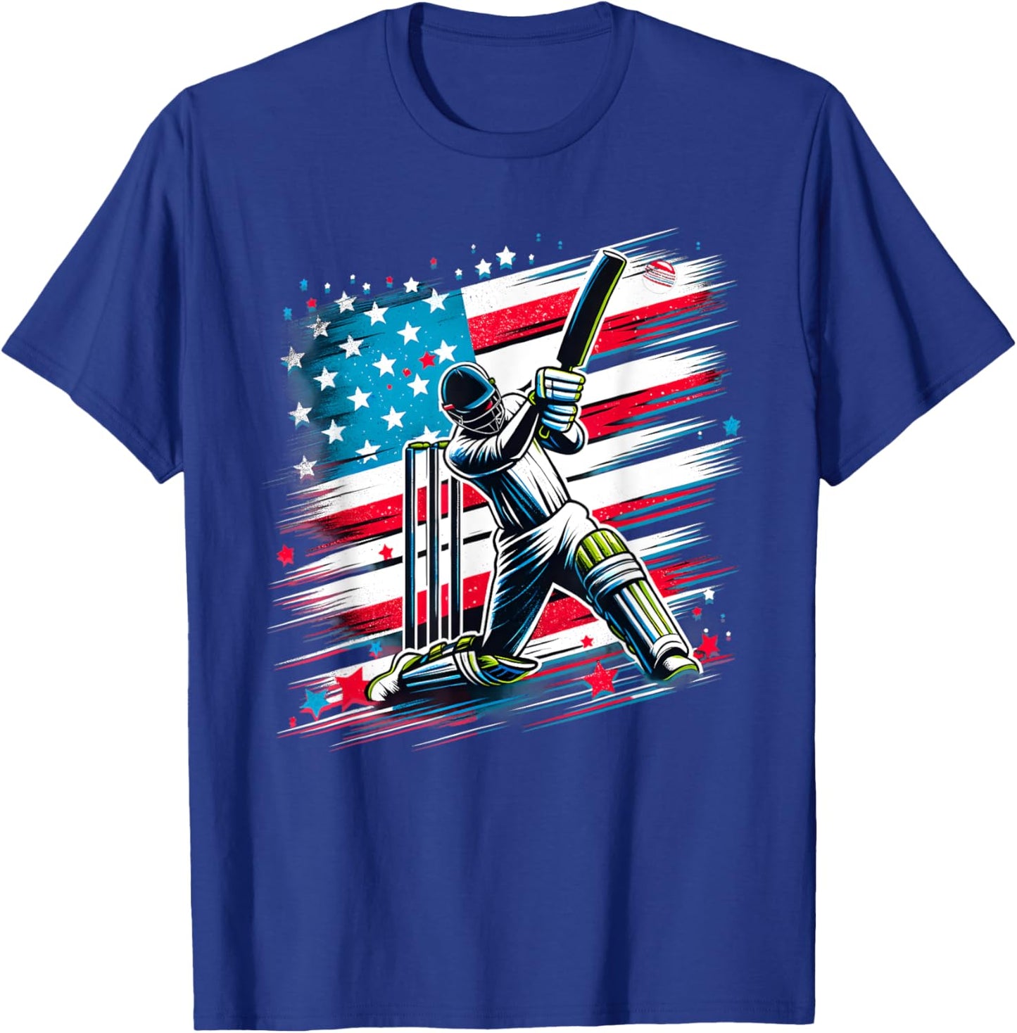 USA Cricket Jersey USA Cricket Team Lover Supporter America T-Shirt - T-Shirt | Royal