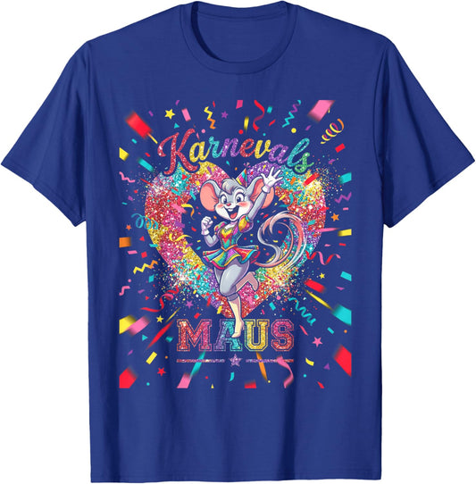 Carnival Mouse Women's Costume Replacement Cologne Carnival Party T-Shirt - T-Shirt | Royal